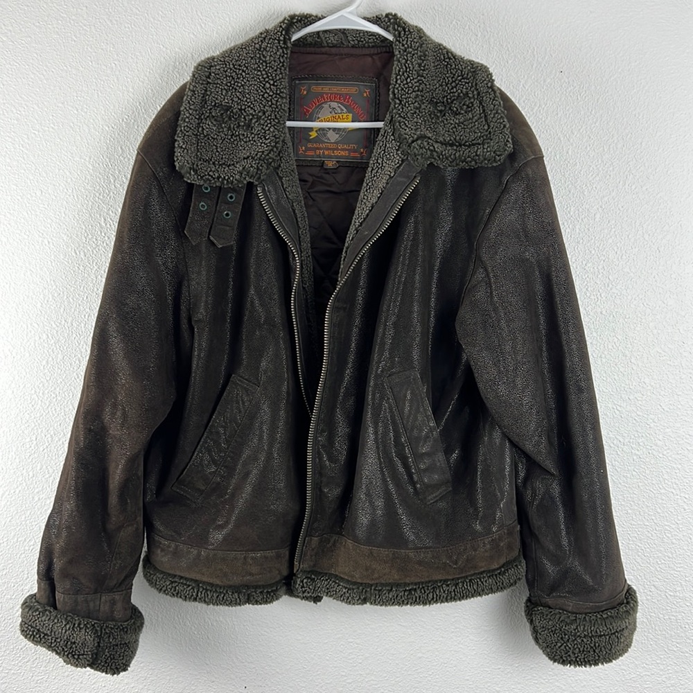 Wilsons Leather Brown Bomber Jacket